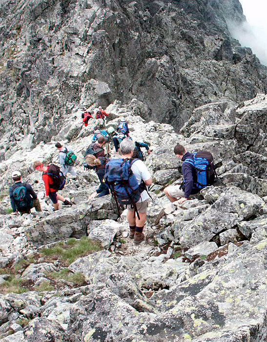 Zadn&yacute; Gerlach - zostup